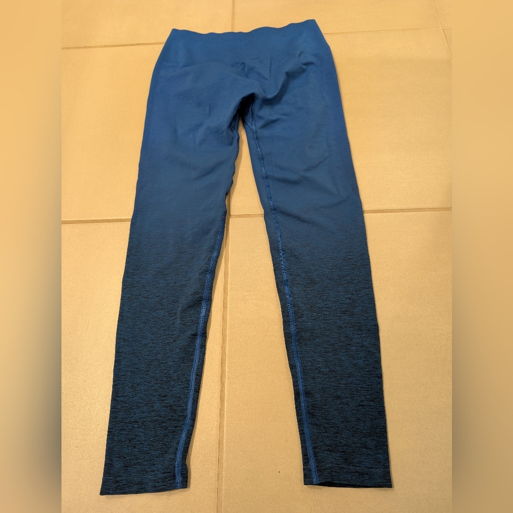 Alphalete Blue and Black Leggings